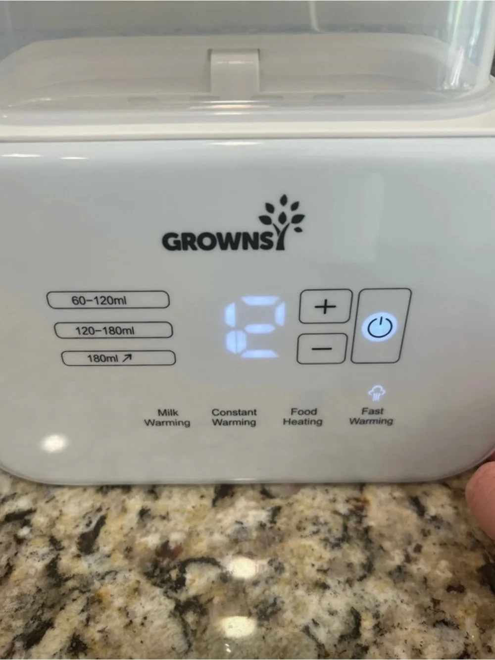 GrownsY White Baby Bottle Sterilizer & Warmer - Dual Function